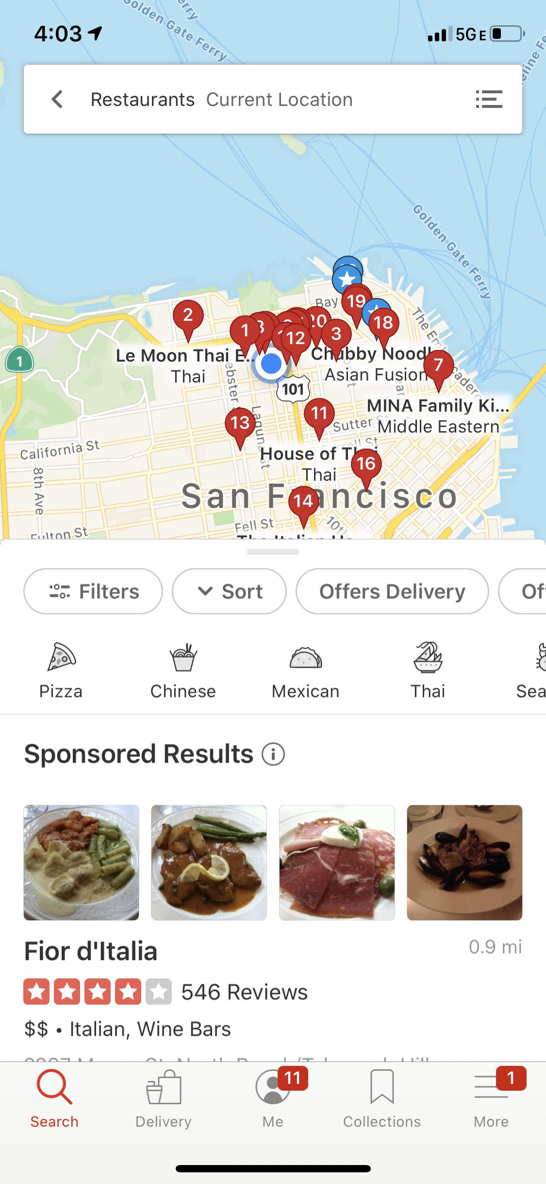 Yelp Search iOS